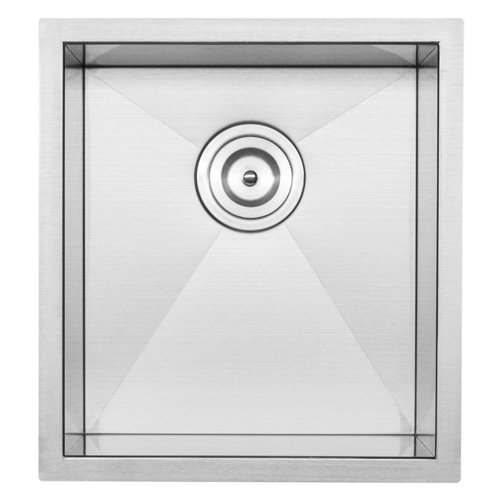 Ticor Sinks Pacific Series 17.5'' L Undermount Single Bowl Stainless